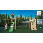 Fungoo - Aire de jeux FLEPPI avec mur d’escalade