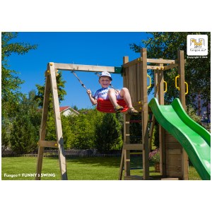 Fungoo - Aire de jeux Funny3 - Bac à Sable + Balançoire Simple