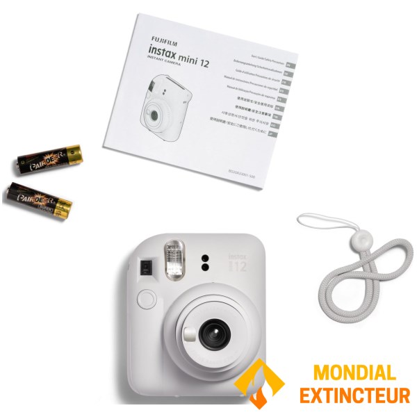 Fujifilm - Appareil photo instantané Instax mini 12 - Blanc