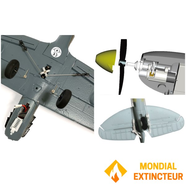T2M - Avion radiocommandé Fun2Fly RAF fighter