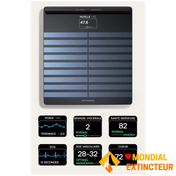 Withings - Balance connectée Body Scan noir