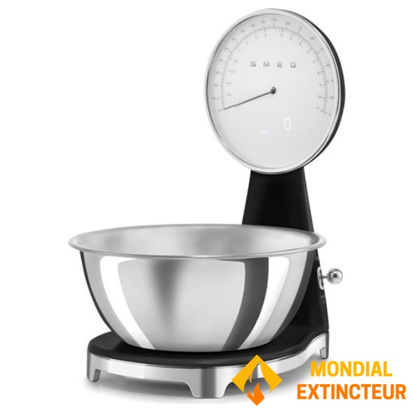 Smeg - Balance de cuisine Esthétique Années 50 noir