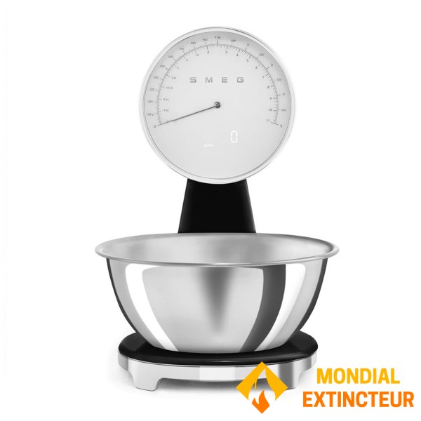 Smeg - Balance de cuisine Esthétique Années 50 noir