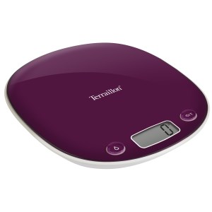 Terraillon - Balance de cuisine 5 kg Maxi - Coloris Macaron Prune 