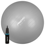 Avento - Ballon de gym SWISS BALL AVEC POMPE - M - 65 CM gris