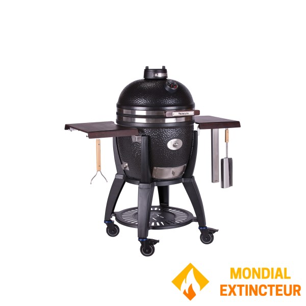Monolith - Barbecue Kamado Avant Garde - chariot+housse+plaque