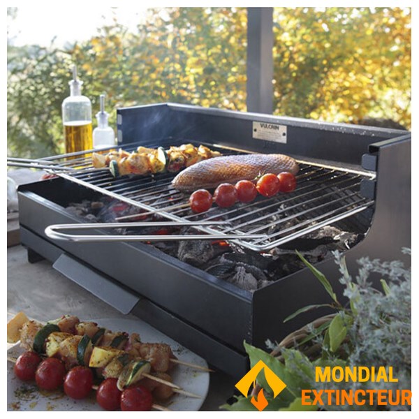 Le Marquier - Barbecue encastrable Vulcain 54*32 Acier