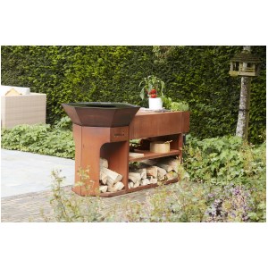 Barbecook - Barbecue Nestor Island en acier corten