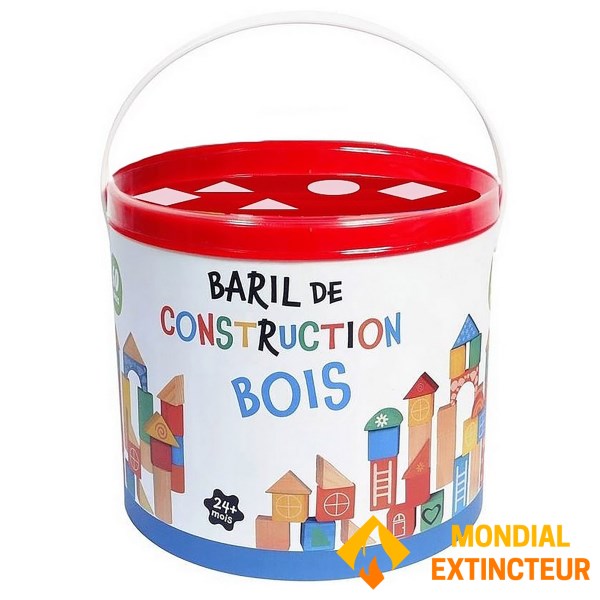 WDK - Baril de construction Bois 60 pièces