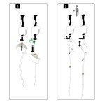 Decathlon - Bâton de trek MT900 noir