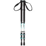 Abbey Camp - Bâtons de rando X2 Aluminium Réglable Blanc/Bleu