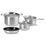 Le Creuset - Batterie cuisine x 4 Essentiel inox
