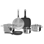 Berghoff - Batterie de cuisine Helix 9 pièces acier inoxydable