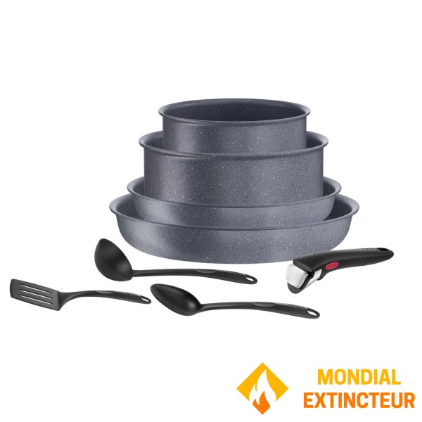 Tefal - Batterie de cuisine Ingenio Natural Force Lot 8 Pièces Induction