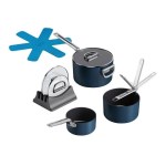 Joseph Joseph - Batterie de cuisine Space Blue (9 Pièces)