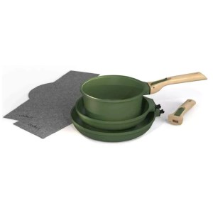 Cookut - Batterie de cuisine X7 Poêles et casserole fougère