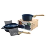 Cookut - Batterie de cuisine X7 Poêles et casserole myrtille