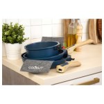 Cookut - Batterie de cuisine X7 Poêles et casserole myrtille