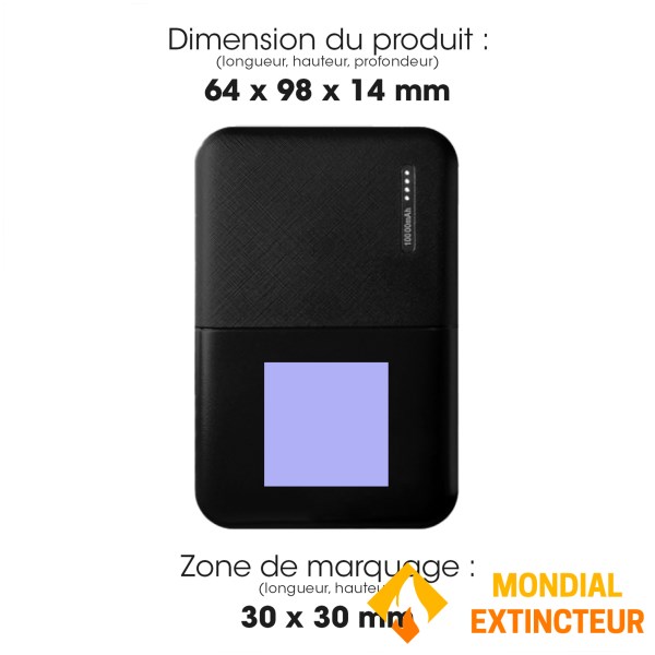 Akashi - Batterie externe Smartphone 10 000 mAh - Recyclé