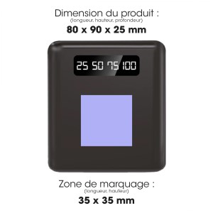 Akashi - Batterie externe Smartphone 10000 mAh - 4 câbles