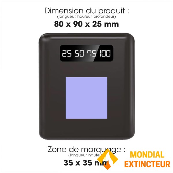 Akashi - Batterie externe Smartphone 10000 mAh - 4 câbles