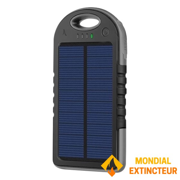 Akashi - Batterie externe Solaire 10 000 mAh - anti-chocs