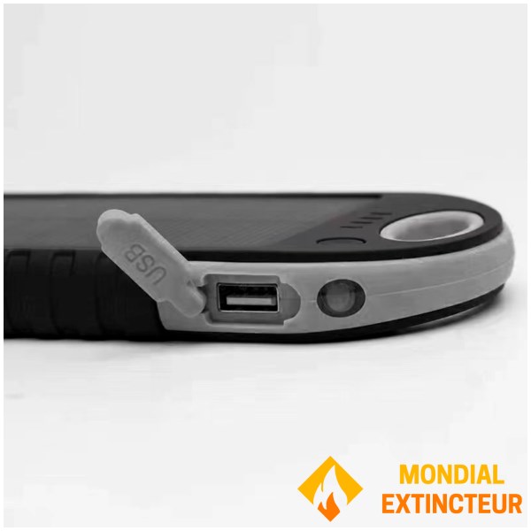 Akashi - Batterie externe Solaire 10 000 mAh - anti-chocs