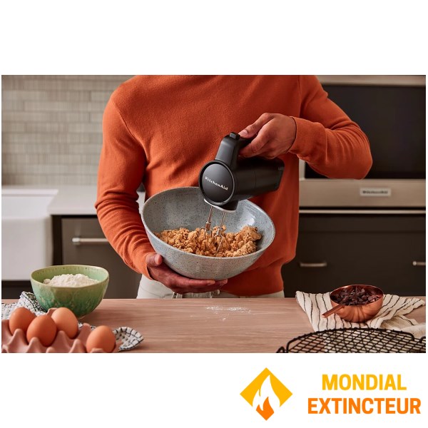 KitchenAid - Batteur à main sans fil KitchenAid Go noir mat