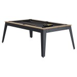 Rene-Pierre - Billard Steel Chêne Sablé Drap gris