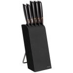 Fiskars - Bloc 5 couteaux  Edge noir