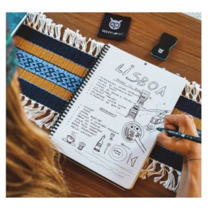 Whynote - Bloc-notes effaçable et réutillisable A4 - noir