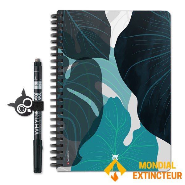 Whynote - Bloc-notes effaçable et réutillisable A5 - Jungle