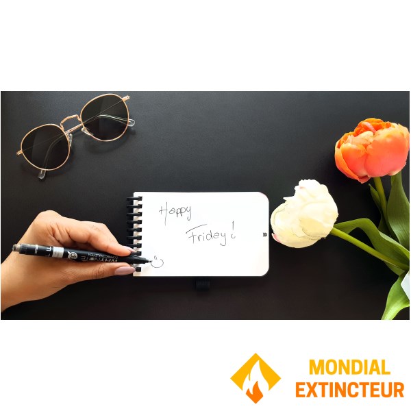 Whynote - Bloc-notes  effaçable - zèbre