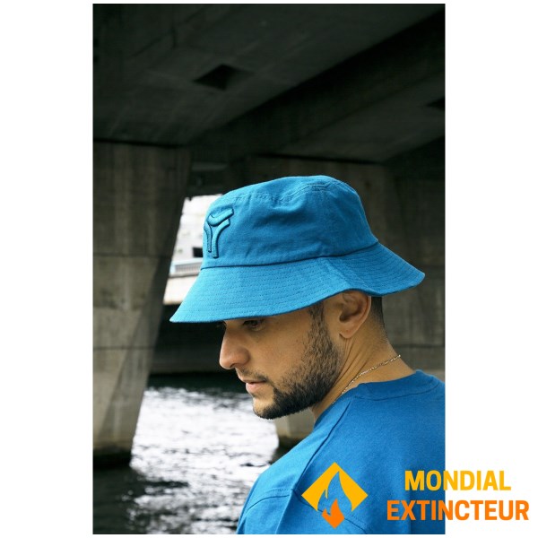 Rugby Division - Bob 100% coton Canva bleu pétrole