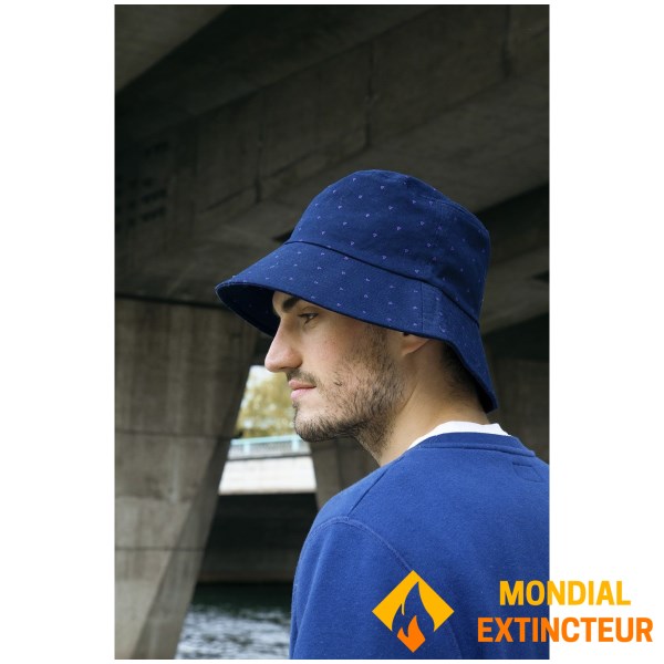 Rugby Division - Bob 100% coton Multi Sign Bleu navy/Fuchsia