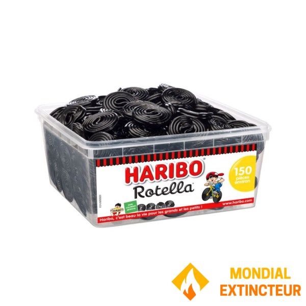 Haribo - Boite de bonbons Rotella réglisse - 1.12 kg