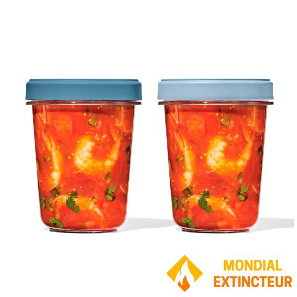 Oxo - Boites de conservation X2 Twist & Stack 900 ml