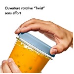 Oxo - Boites de conservation X2 Twist & Stack 900 ml
