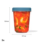 Oxo - Boites de conservation X2 Twist & Stack 900 ml