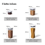 Oxo - Boites conservations X5 Pop empilable