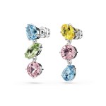Swarovski - Boucles d’oreilles Gema asymétrique Multicolores
