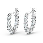 Swarovski - Boucles d’oreilles Matrix Vittore blanches