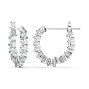 Swarovski - Boucles d’oreilles Matrix Vittore blanches