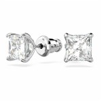 Swarovski - Boucles d’oreilles Stilla Attract Carré, Blanches
