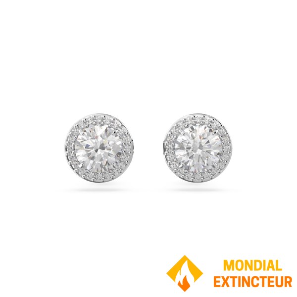 Swarovski - Boucles d’oreilles Una Angelic blanches