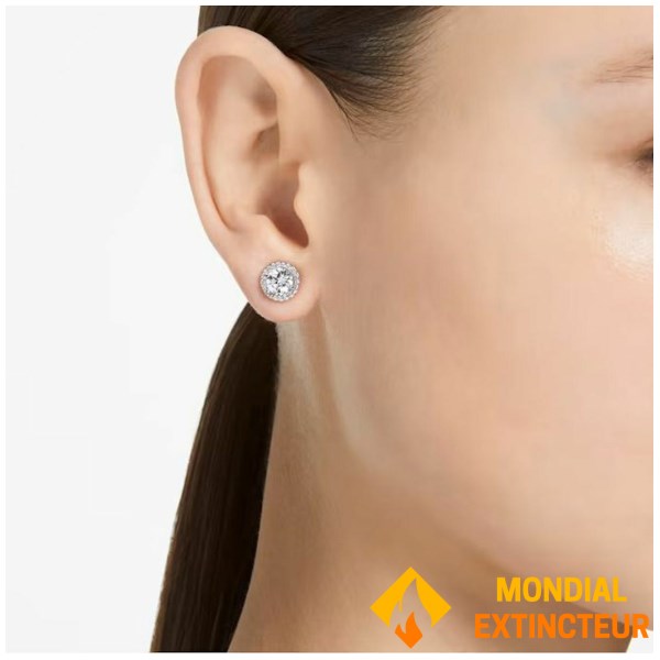 Swarovski - Boucles d’oreilles Una Angelic blanches