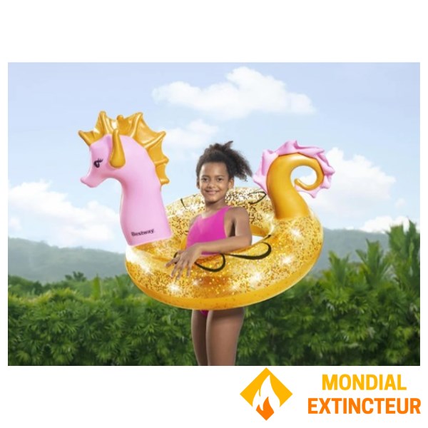 Bestway - Bouée Hippocampe Glitter 104 cm