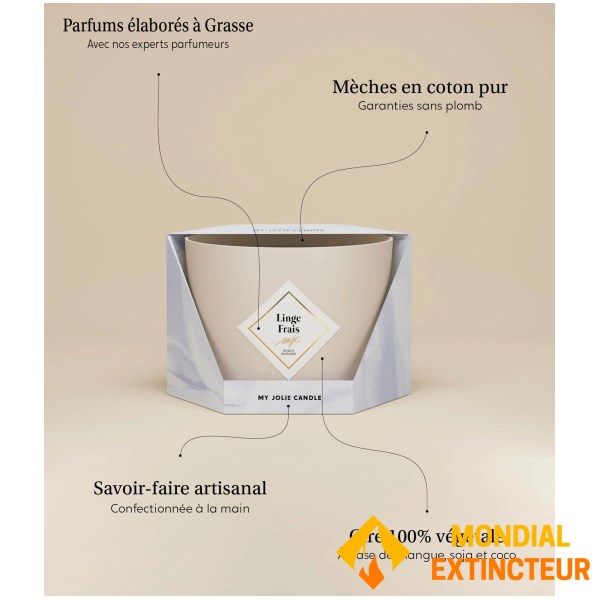 My Jolie Candle - Bougie bijou Les surprenantes linge frais