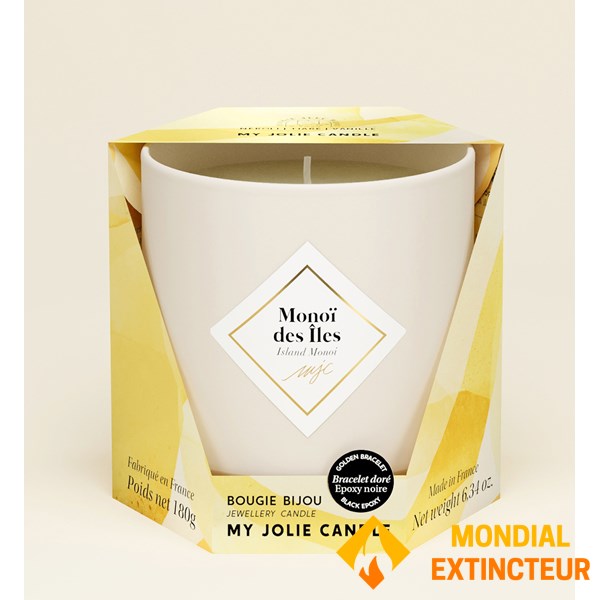 My Jolie Candle - Bougie + Bracelet Les Essentielles perles noire
