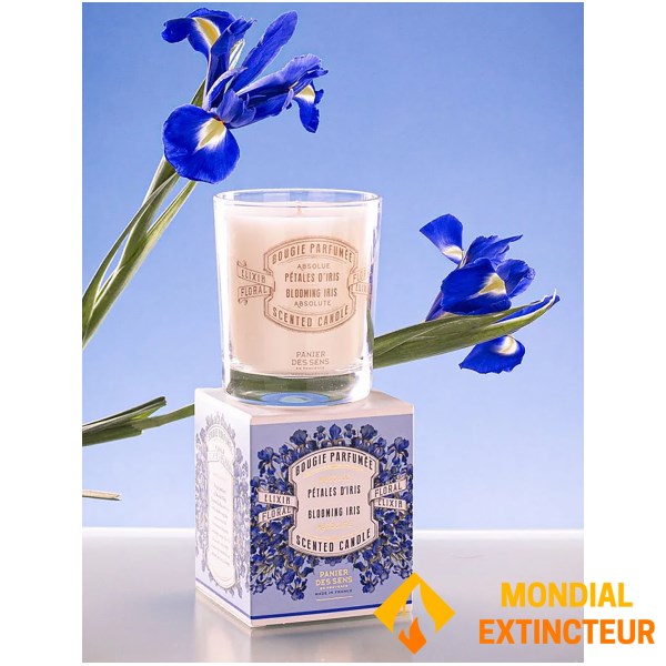 Panier des sens - Bougie parfumée Pétales d’Iris - 180 g